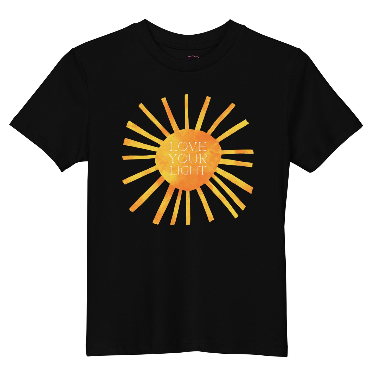 100% Organic Cotton Kids T-Shirt - "Love Your Light"