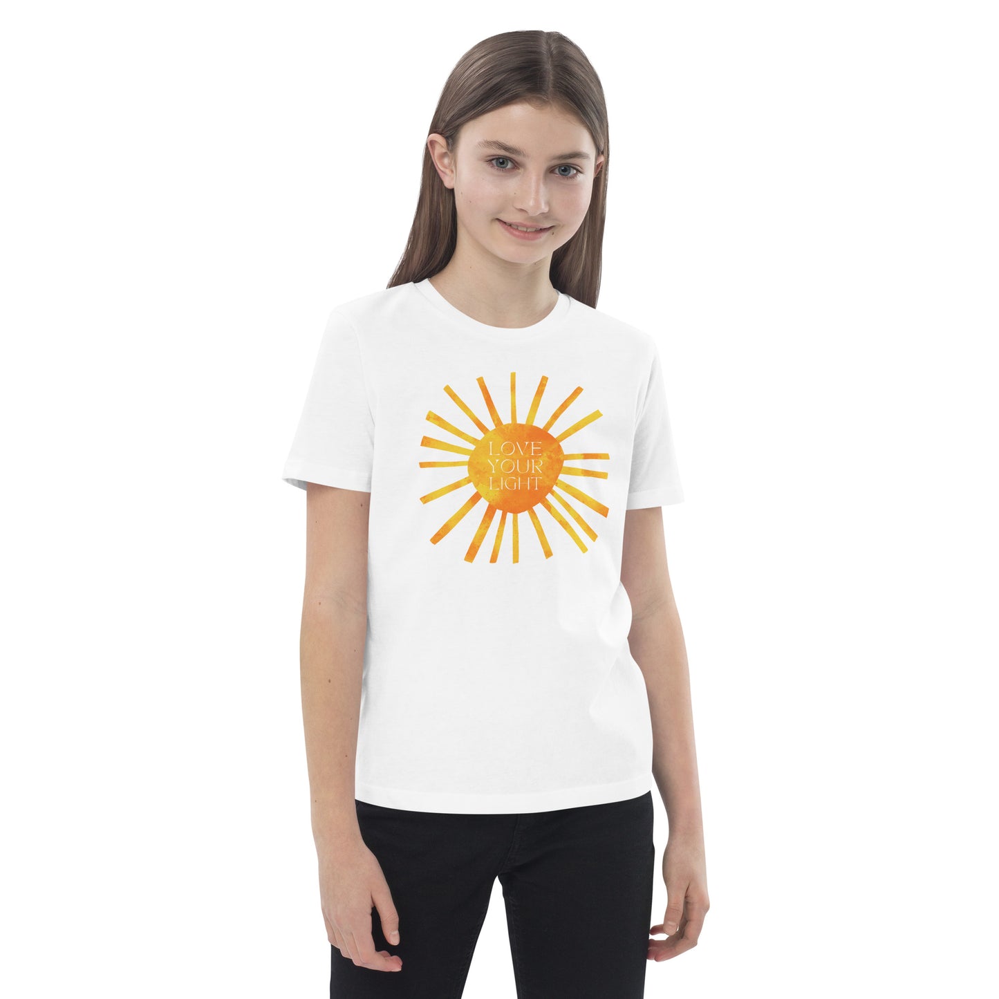 100% Organic Cotton Kids T-Shirt - "Love Your Light"
