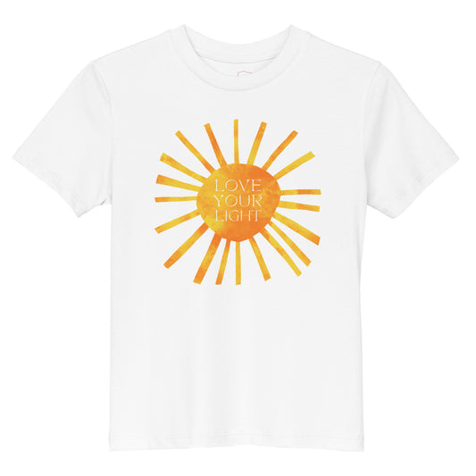 100% Organic Cotton Kids T-Shirt - "Love Your Light"