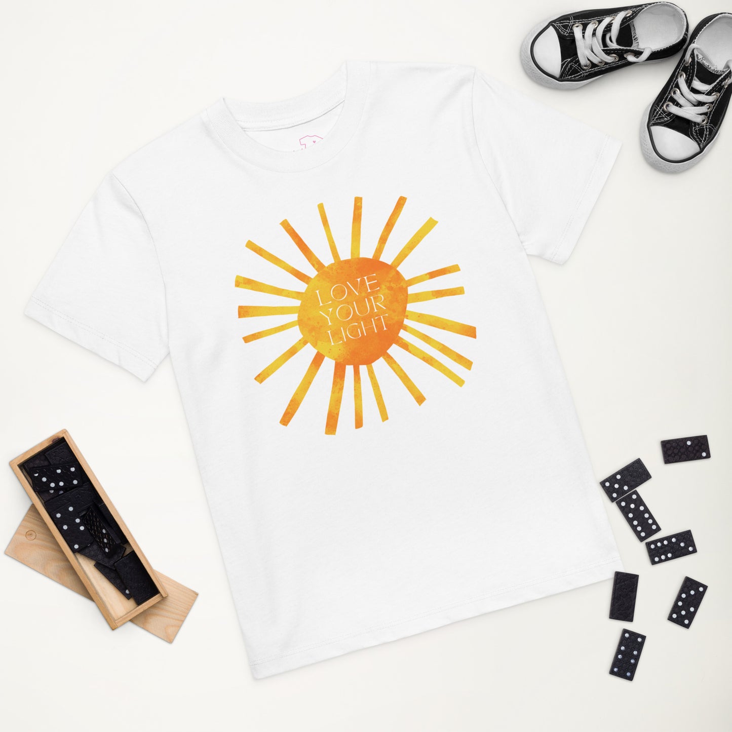 100% Organic Cotton Kids T-Shirt - "Love Your Light"