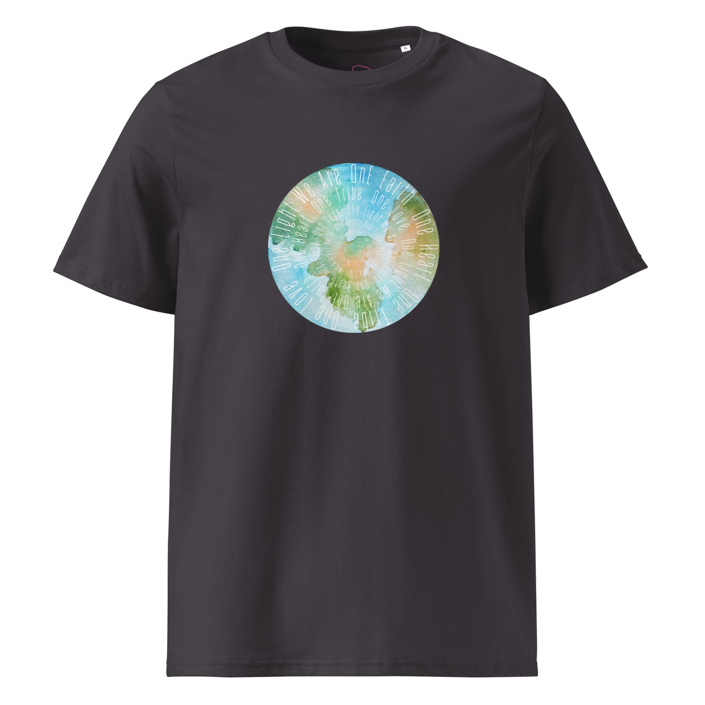 100% Organic Cotton Unisex T-Shirt - "We Are One Earth" (Front)