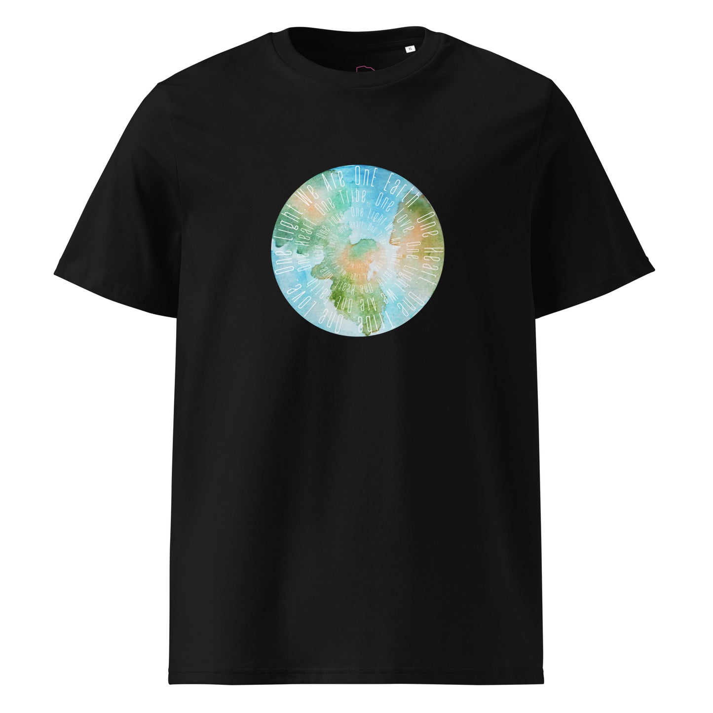 100% Organic Cotton Unisex T-Shirt - "We Are One Earth" (Front)