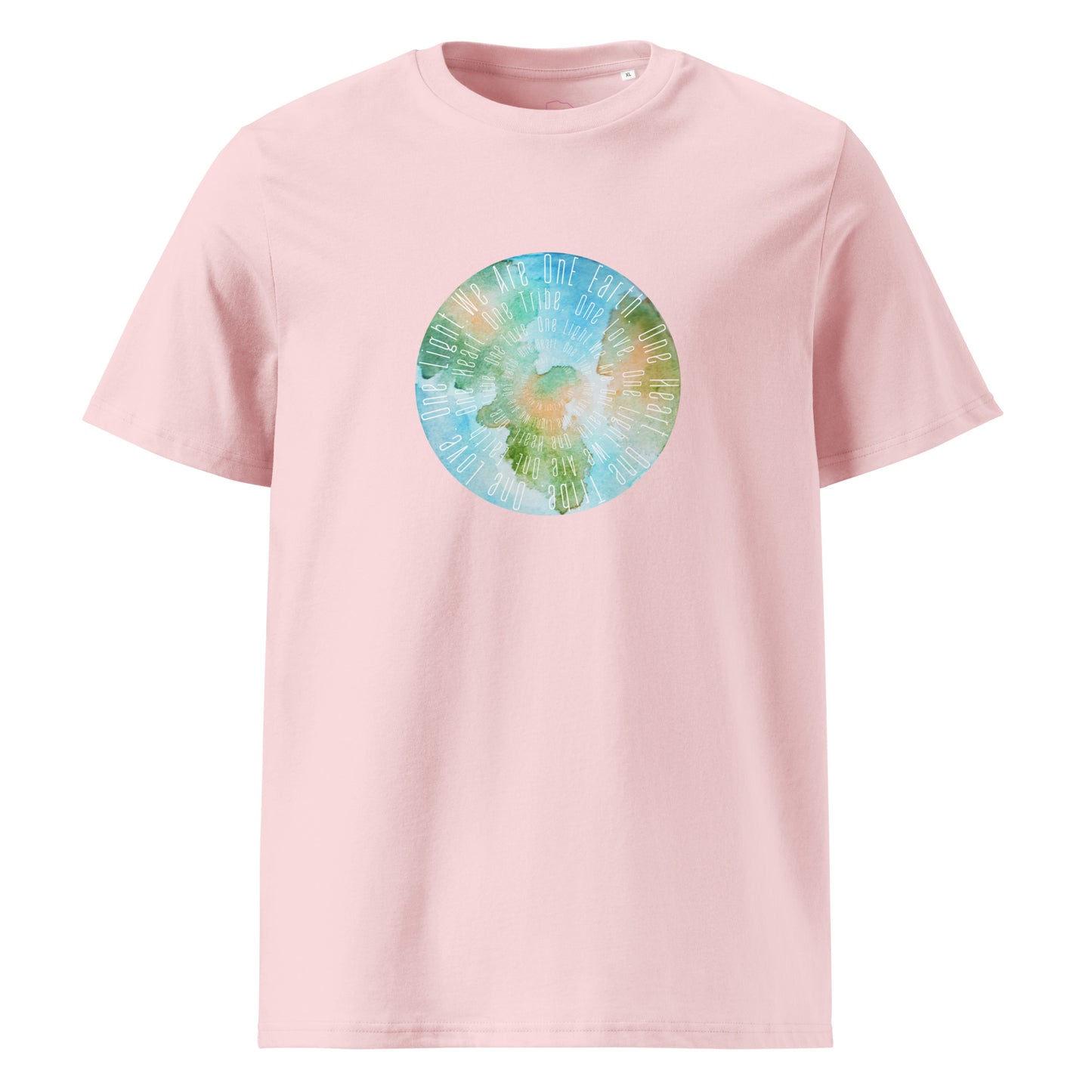 100% Organic Cotton Unisex T-Shirt - "We Are One Earth" (Front)