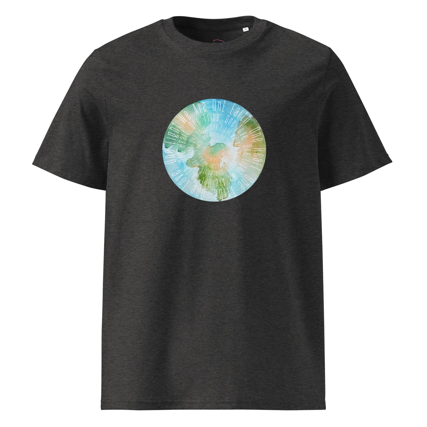 100% Organic Cotton Unisex T-Shirt - "We Are One Earth" (Front)