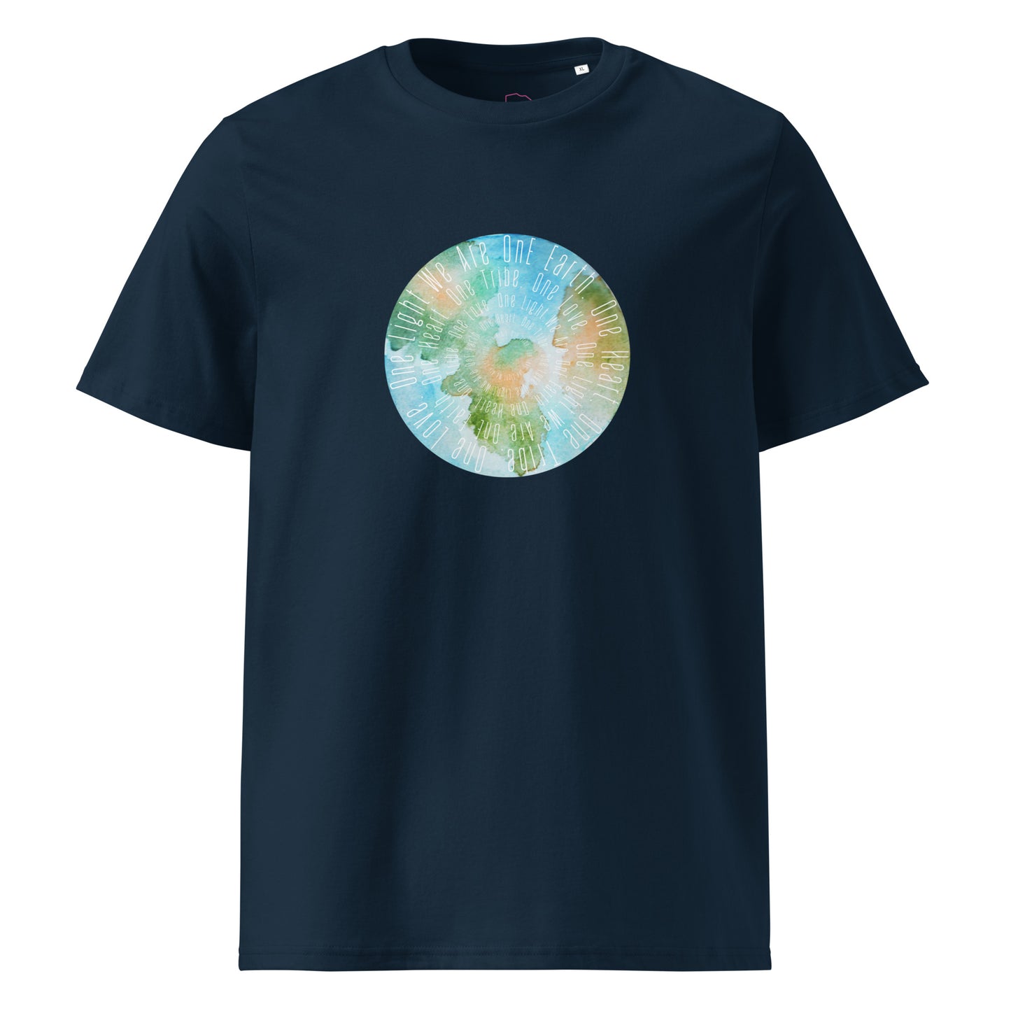 100% Organic Cotton Unisex T-Shirt - "We Are One Earth" (Front)