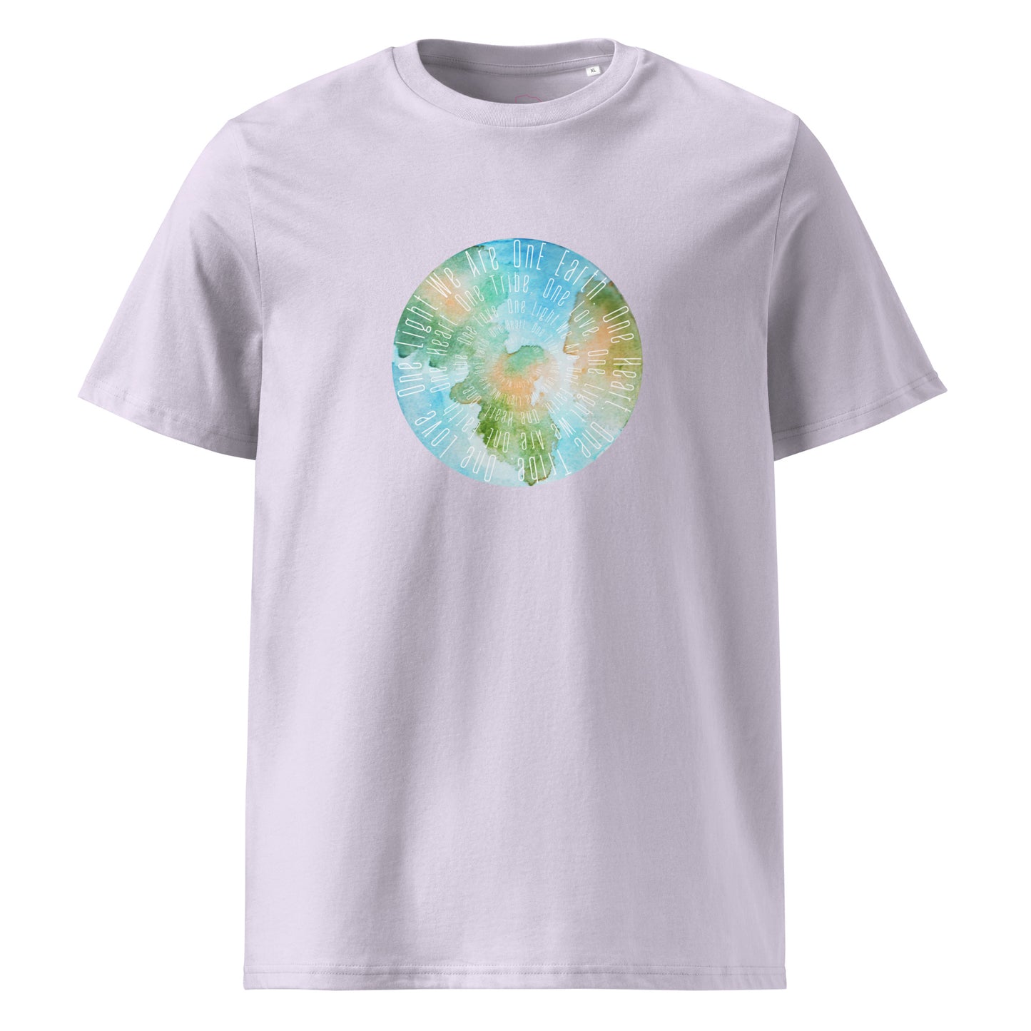 100% Organic Cotton Unisex T-Shirt - "We Are One Earth" (Front)