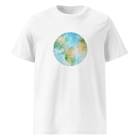 100% Organic Cotton Unisex T-Shirt - "We Are One Earth" (Front)